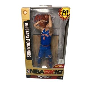 McFarlane NBA 2k19 ~ Kristaps Porzingis ~ My Team ~ Series 1 ~ Knicks ~ Celtics